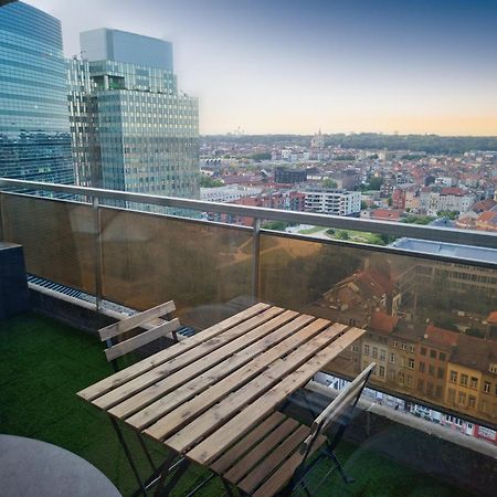 Studio Avec Vue Panoramique Et Parking Gratuit Brüssel Exterior foto