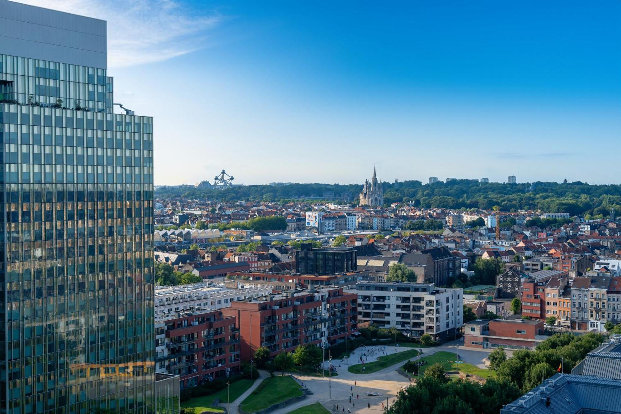 Studio Avec Vue Panoramique Et Parking Gratuit Brüssel Exterior foto